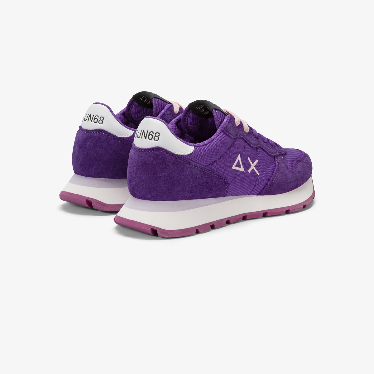 Sneaker Ally Solid in nylon e suede viola