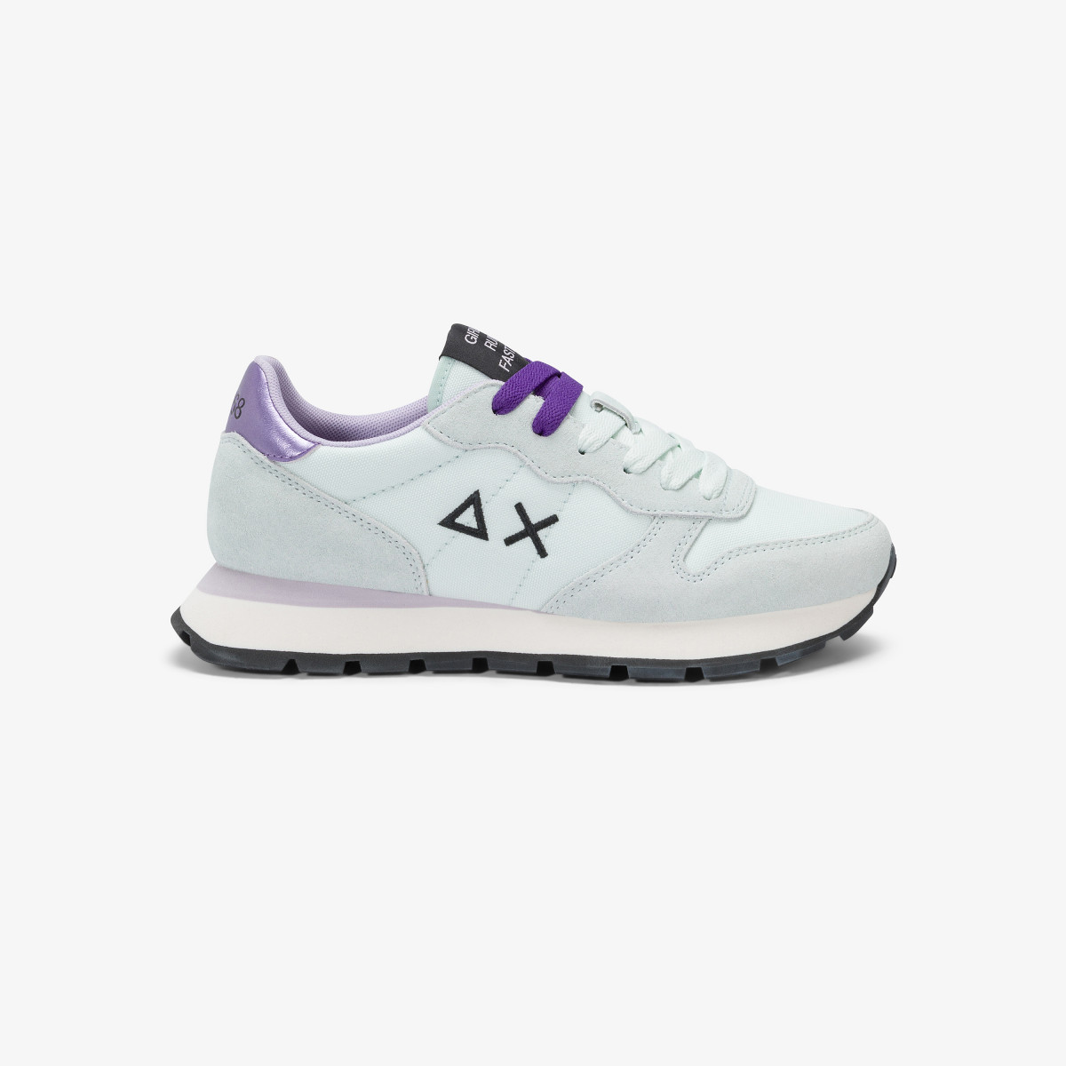 Ivory Ally Solid nylon and suede sneaker