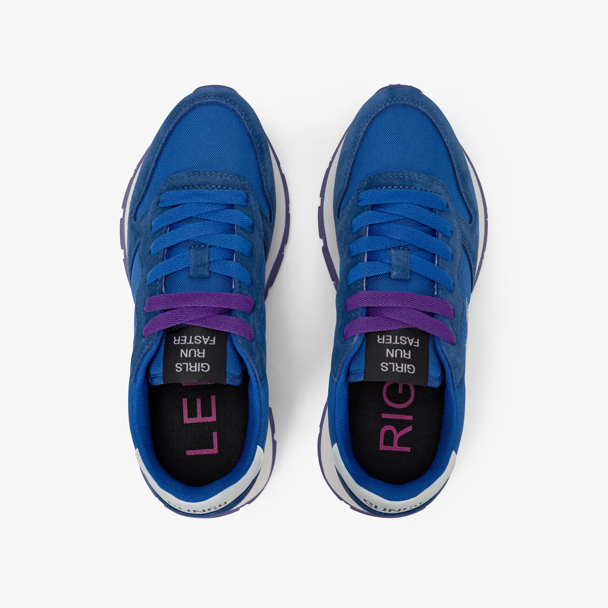 Royal Ally Solid nylon and suede sneaker