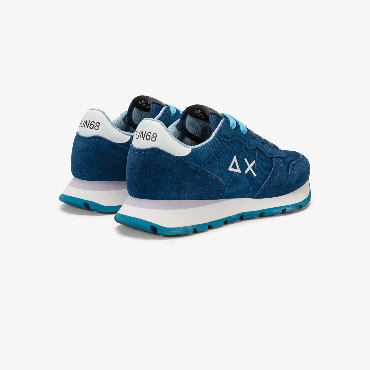 Petrol Ally Solid nylon and suede sneaker