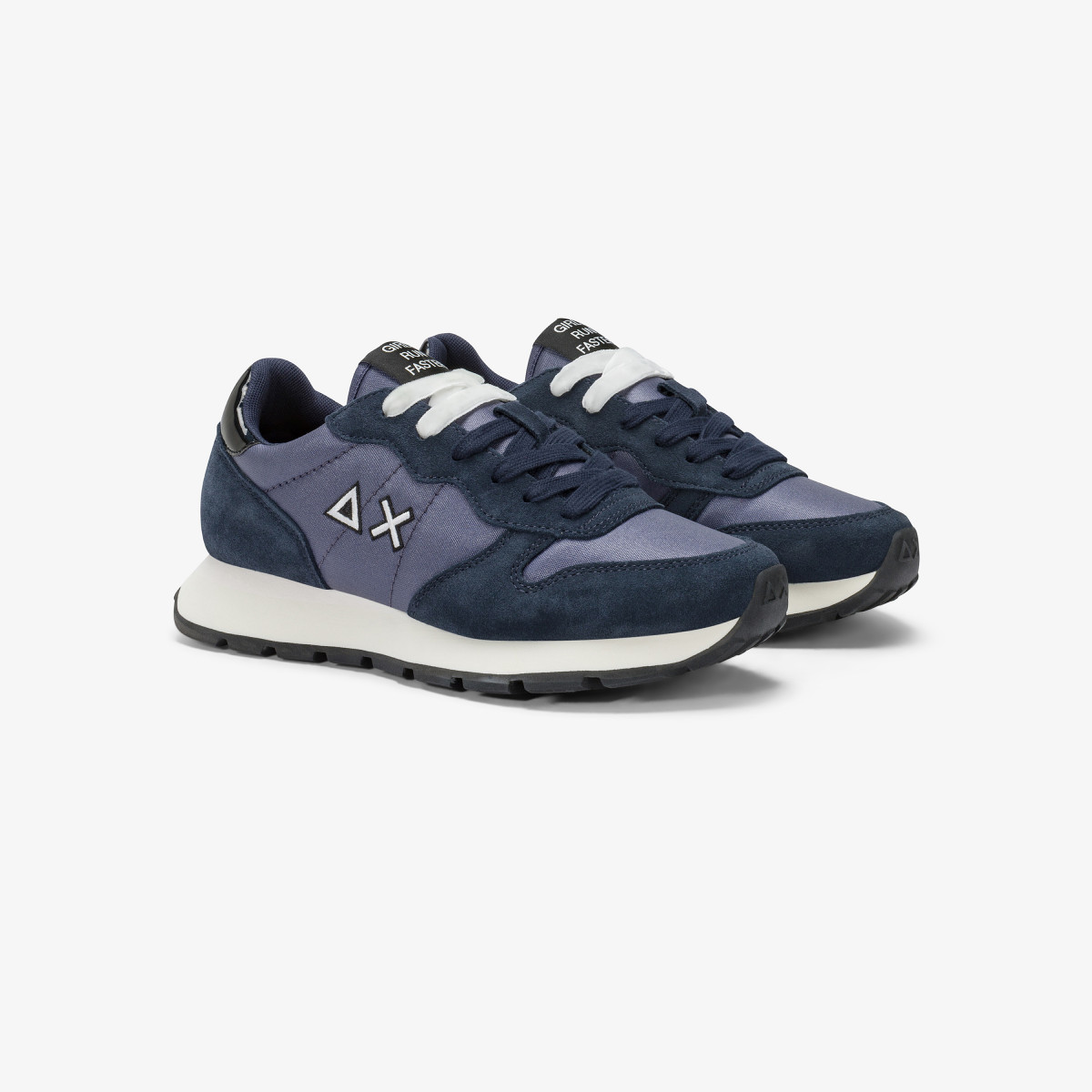 Sneaker Ally Bright in nylon e suede navy blue