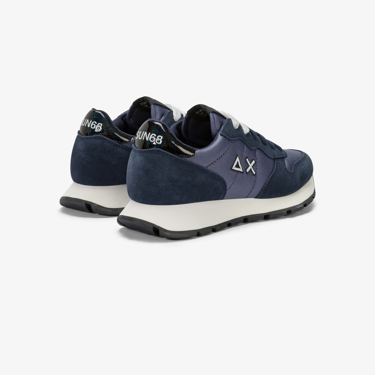 Sneaker Ally Bright in nylon e suede navy blue