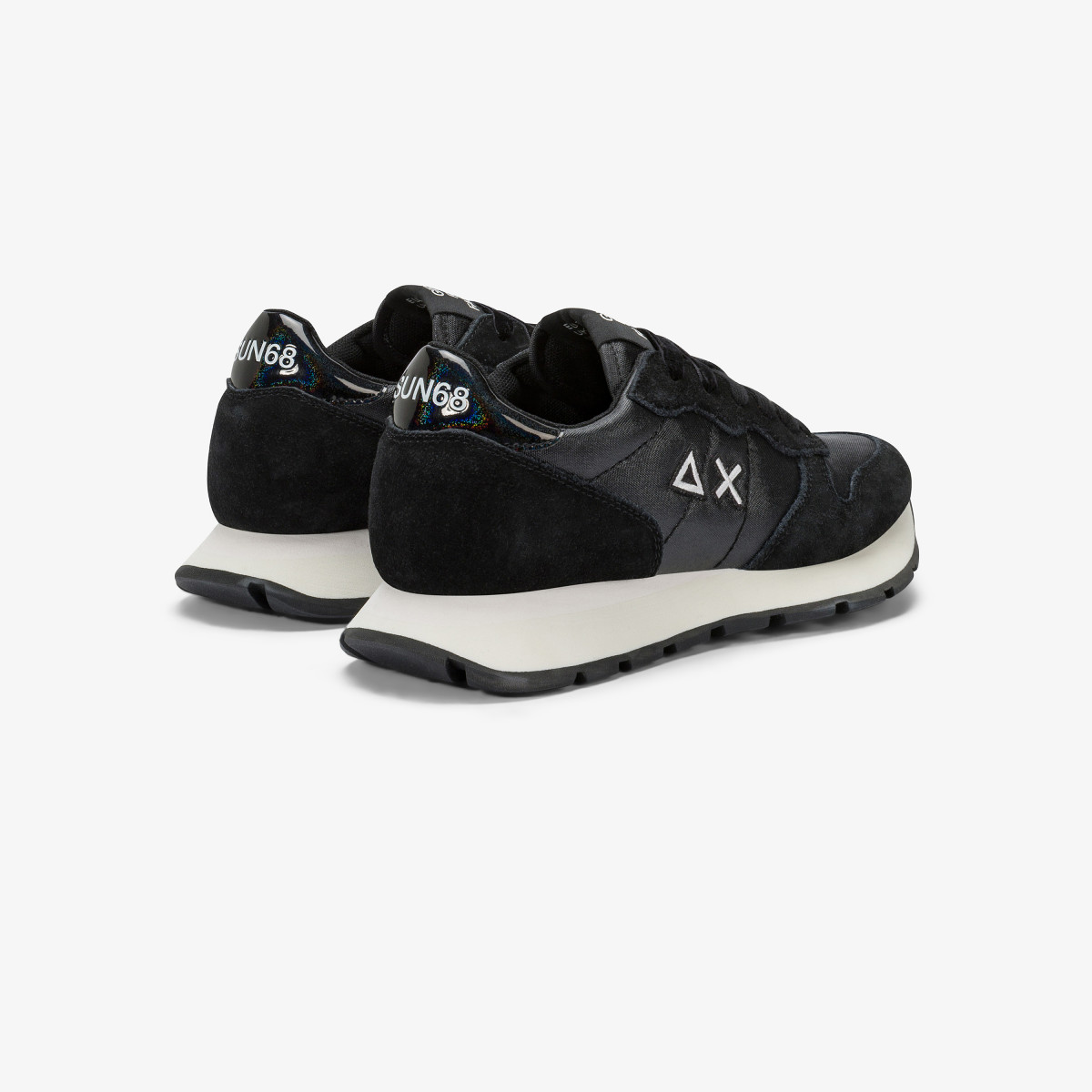 Sneaker Ally Bright in nylon e suede nero