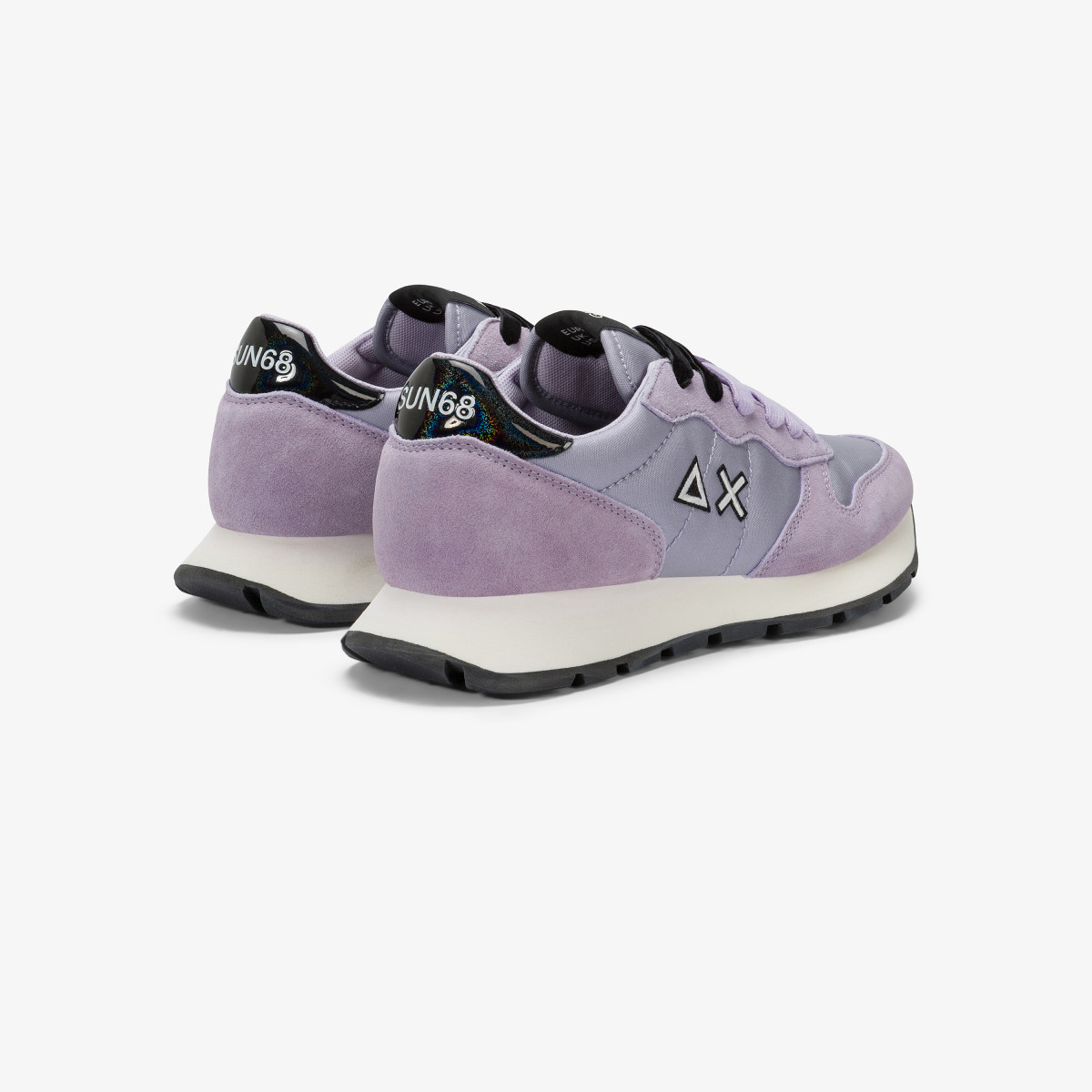 Sneaker Ally Bright in nylon e suede lilla