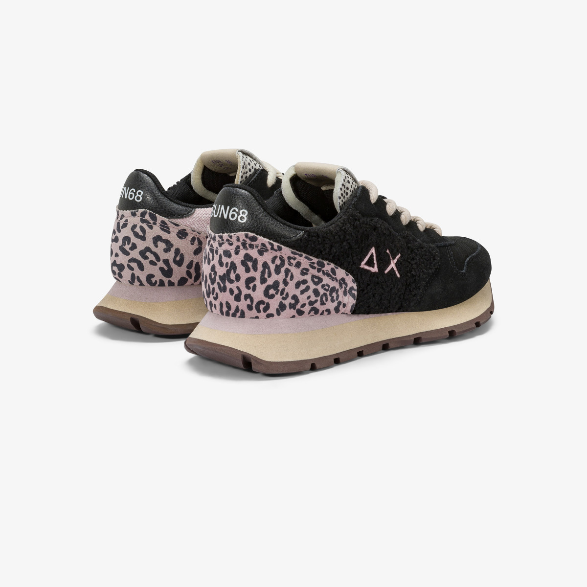 Black Ally Winter suede and teddy sneaker