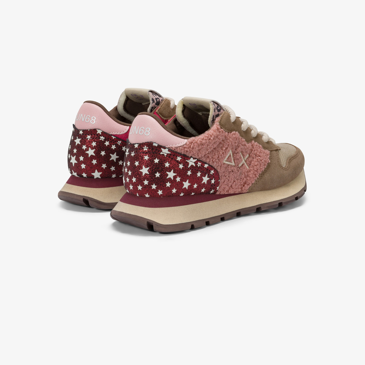 Sneaker Ally Winter in suede e teddy volpe