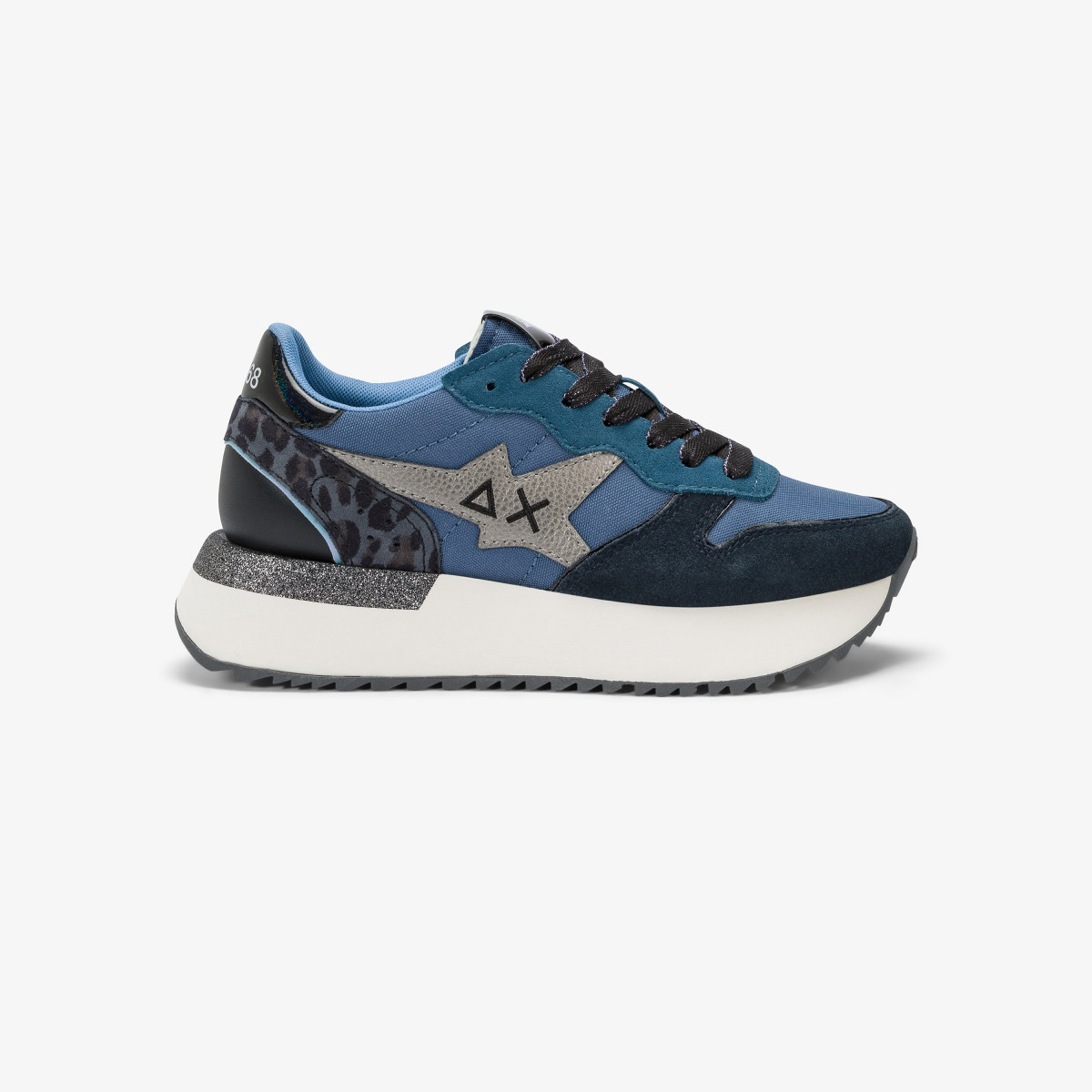 Sneaker Big Stargirl in nylon e suede navy blue