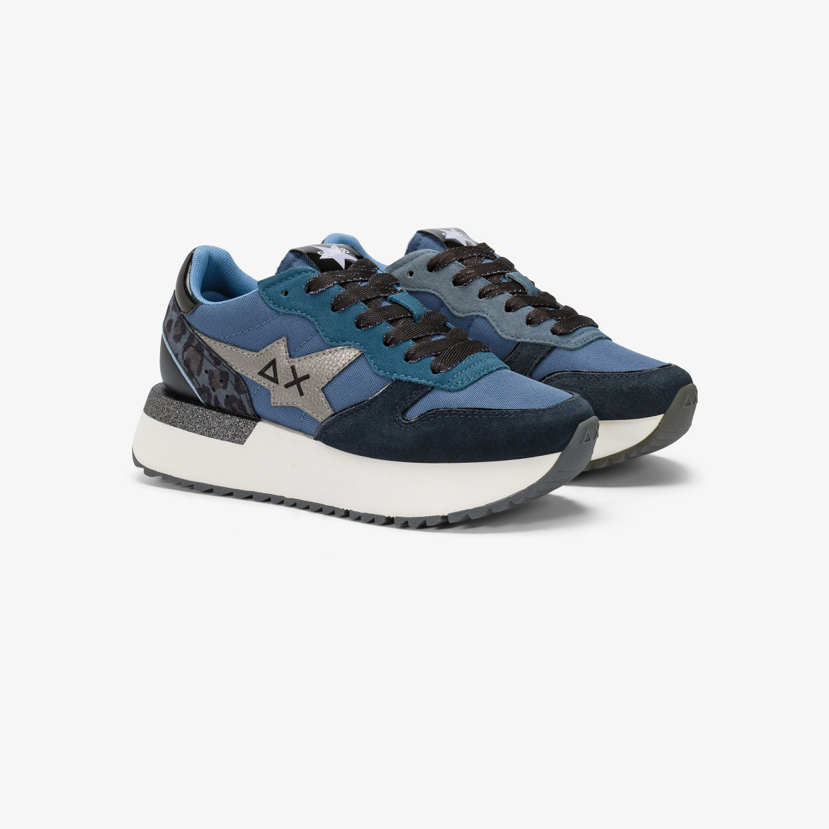 Sneaker Big Stargirl in nylon e suede navy blue