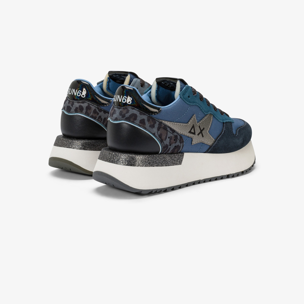 Sneaker Big Stargirl in nylon e suede navy blue