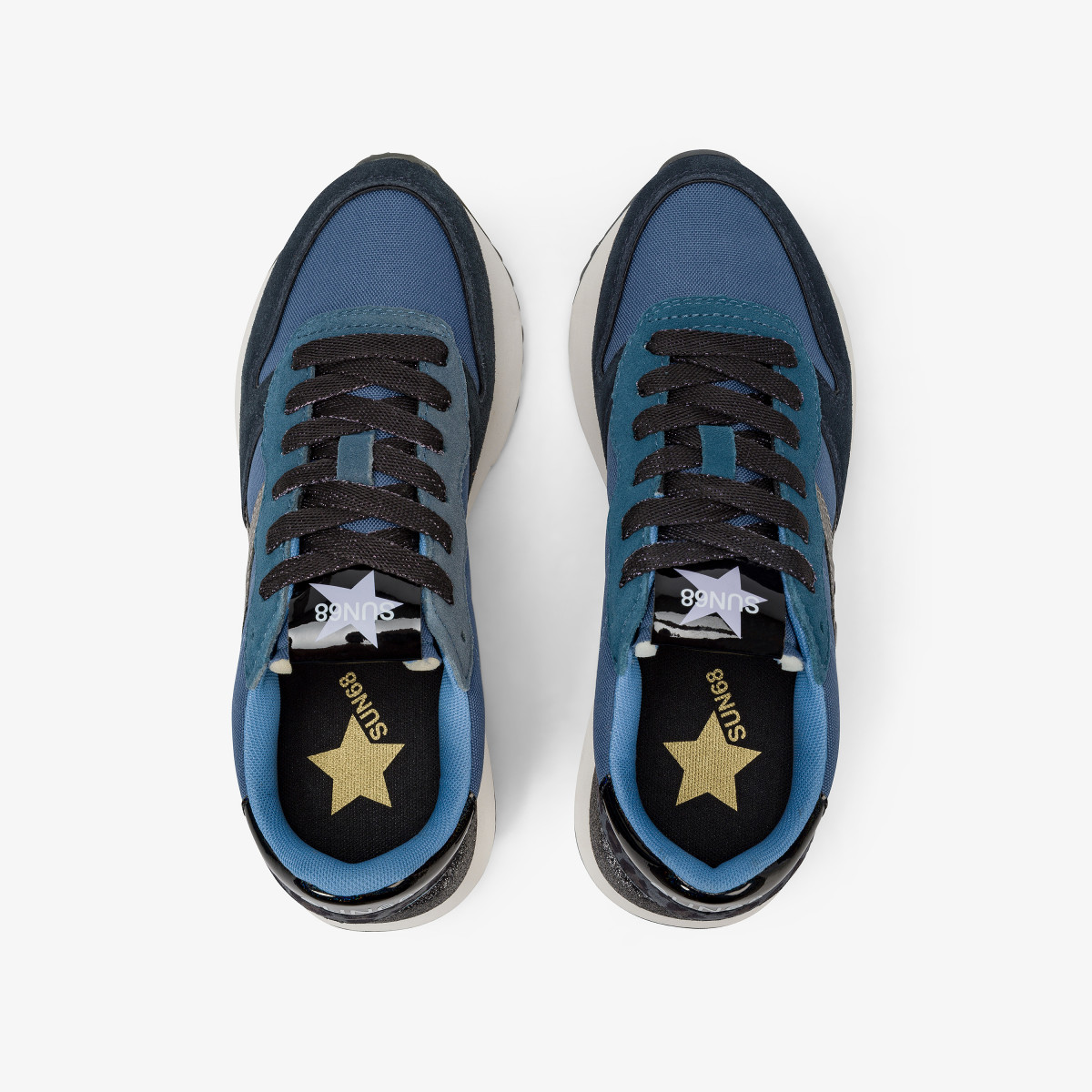 Sneaker Big Stargirl in nylon e suede navy blue