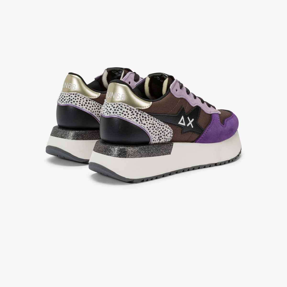 Sneaker Big Stargirl in nylon e suede viola