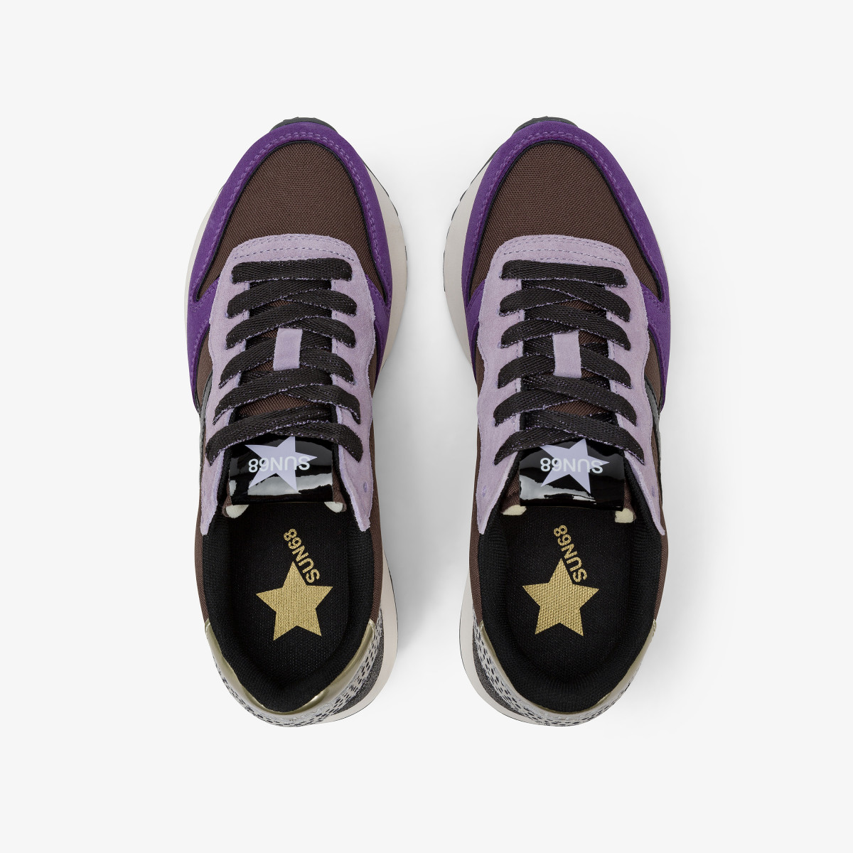 Sneaker Big Stargirl in nylon e suede viola