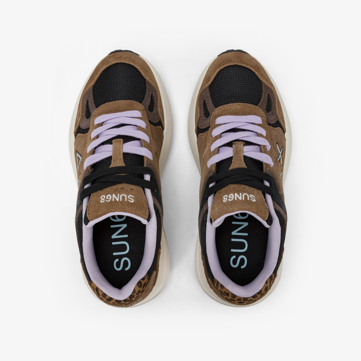 Fox Venus suede and mesh sneaker