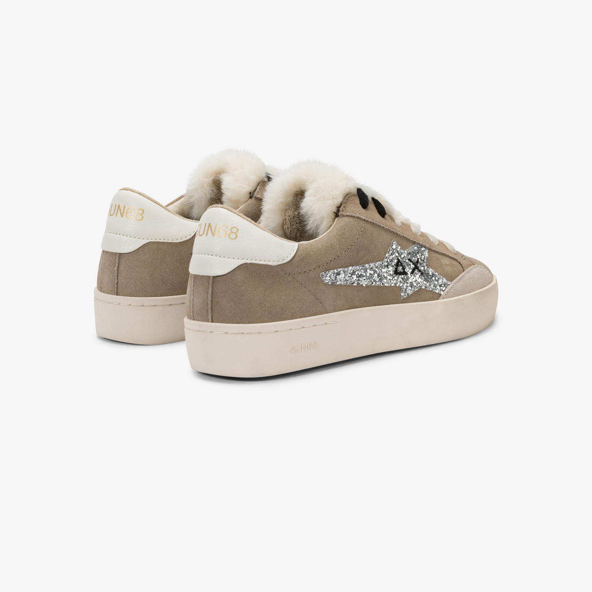 Dark beige Katy Winter suede sneaker