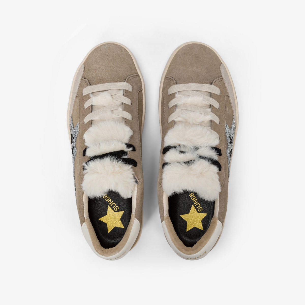 Dark beige Katy Winter suede sneaker