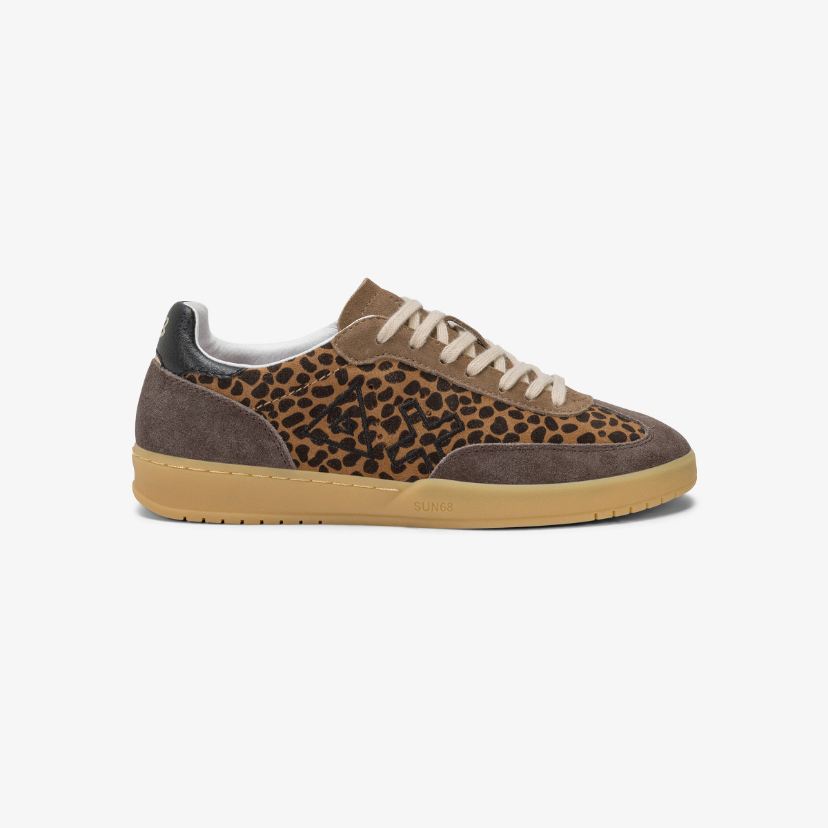 Sneaker California Sun in suede con logo volpe