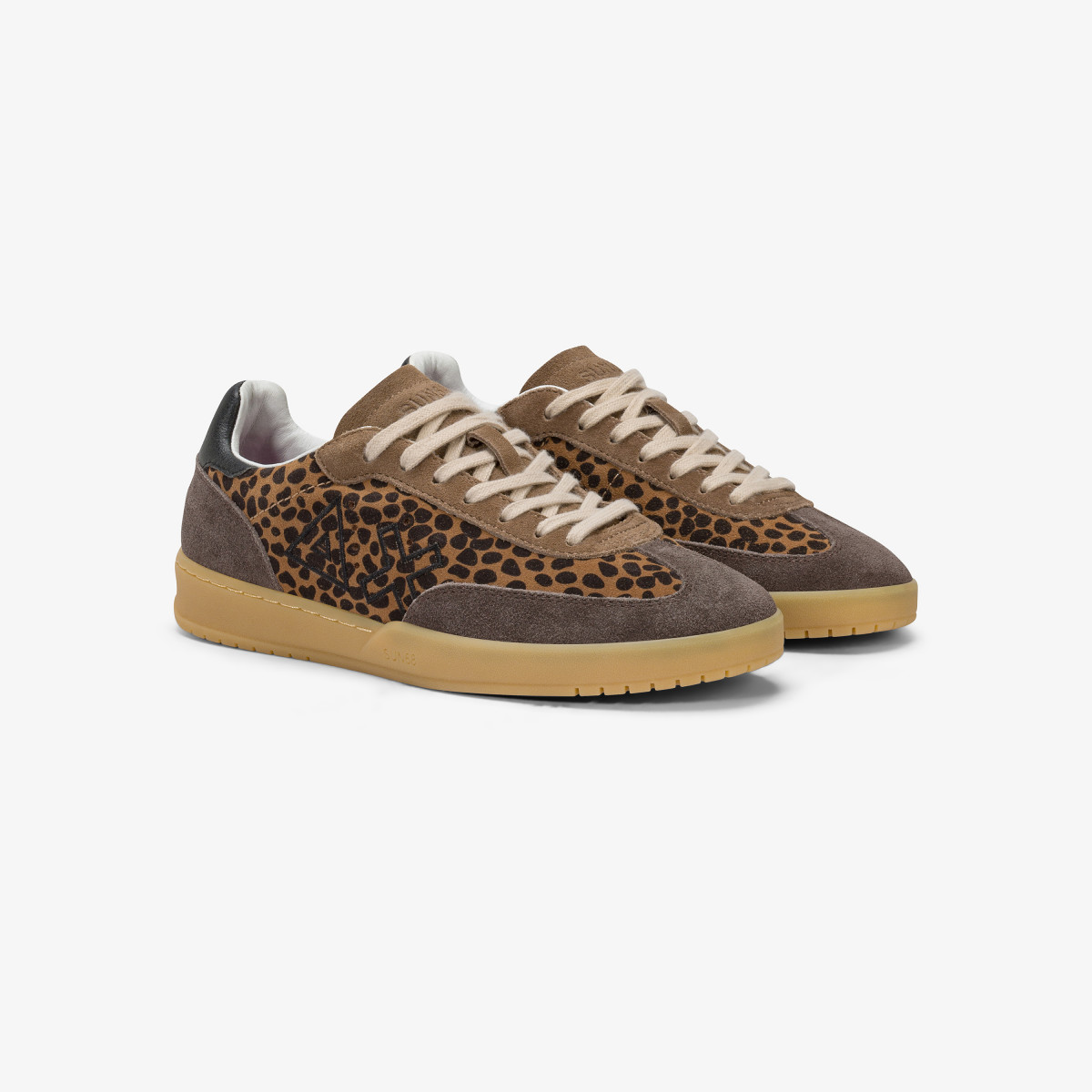 Sneaker California Sun in suede con logo volpe