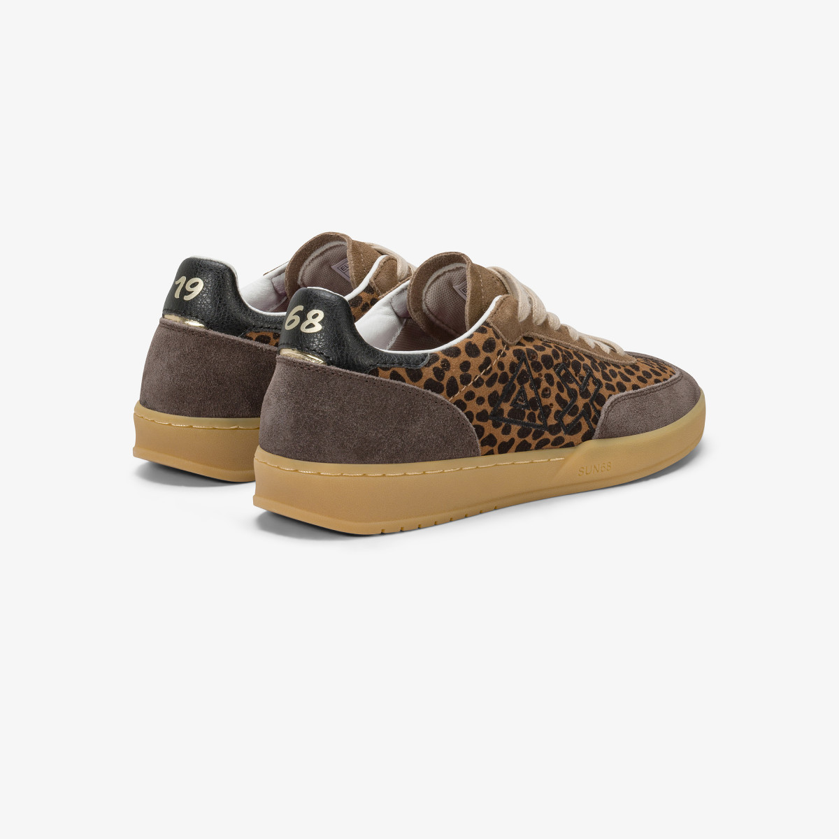 Sneaker California Sun in suede con logo volpe