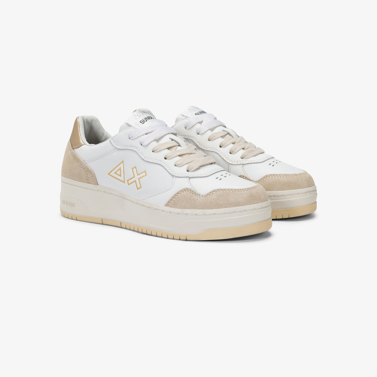 Gold Basket Love Lady leather sneaker