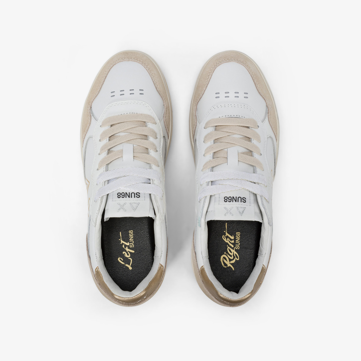 Gold Basket Love Lady leather sneaker
