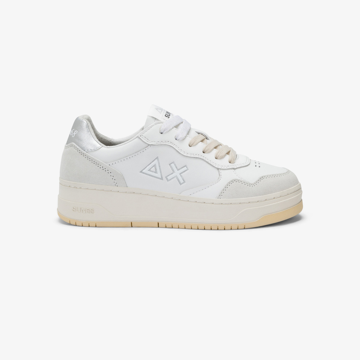 Silver Basket Love Lady leather sneaker