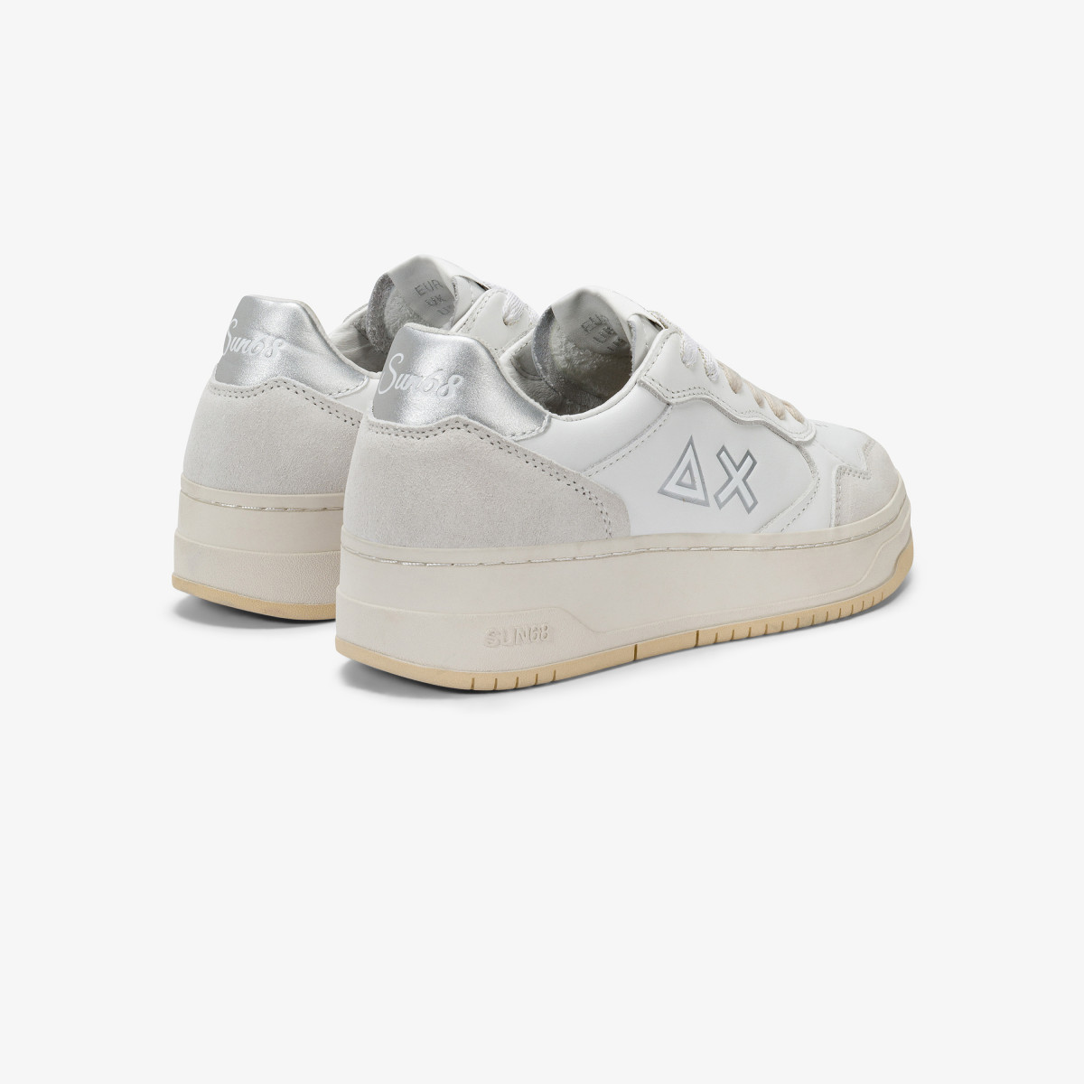 Silver Basket Love Lady leather sneaker
