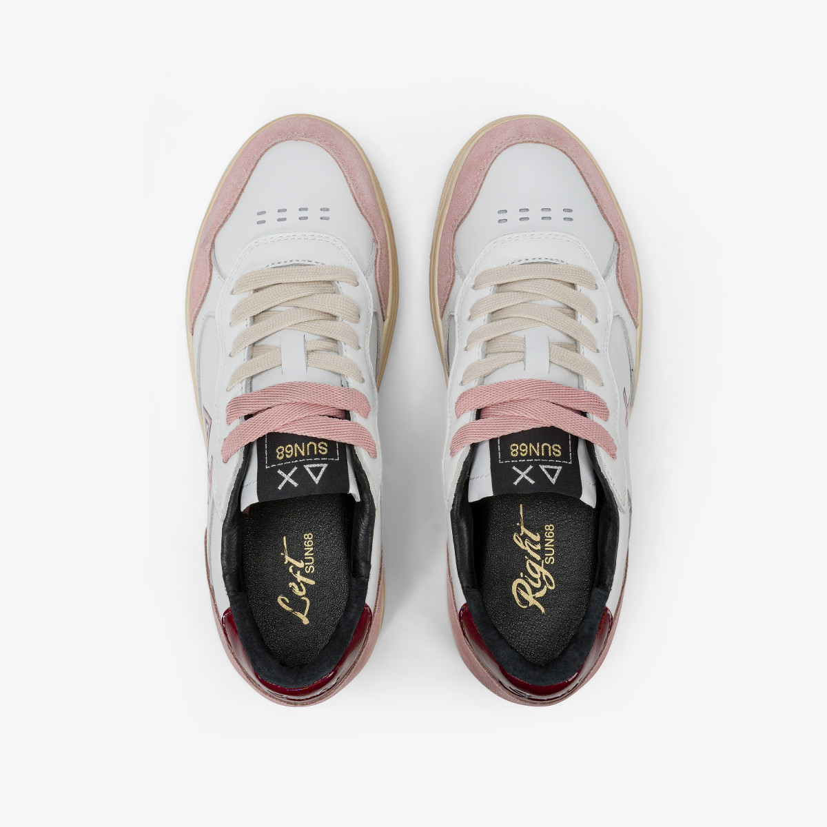 Dark pink Basket Love Lady leather sneaker