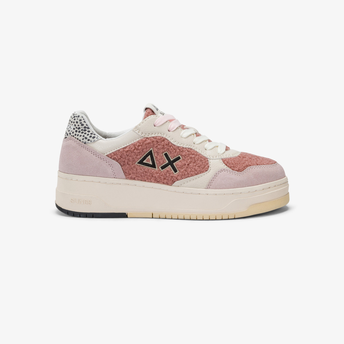 Pink Basket Love Lady teddy sneaker