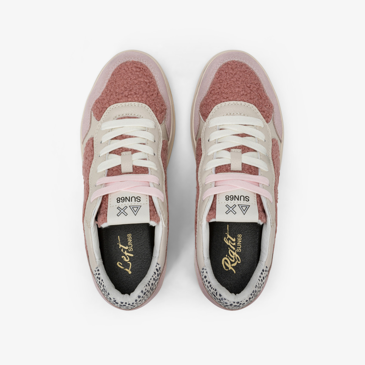 Pink Basket Love Lady teddy sneaker