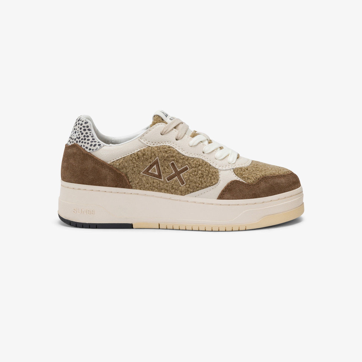 Beige Basket Love Lady teddy sneaker