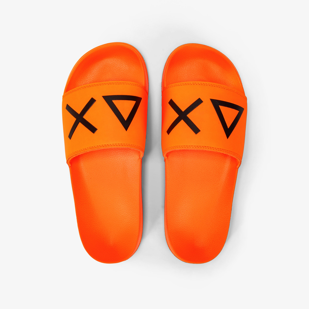 SLIPPERS LOGO ORANGE FLUO