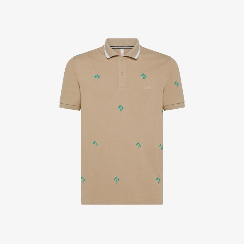 POLO FULL EMBRODERY EL. BEIGE