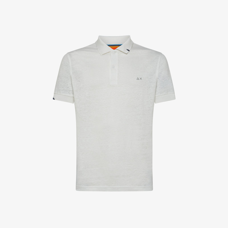 POLO LINEN SOLID BIANCO