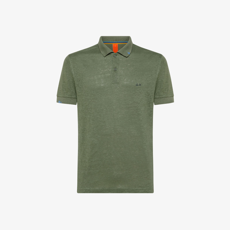 POLO LINEN SOLID MILITARY