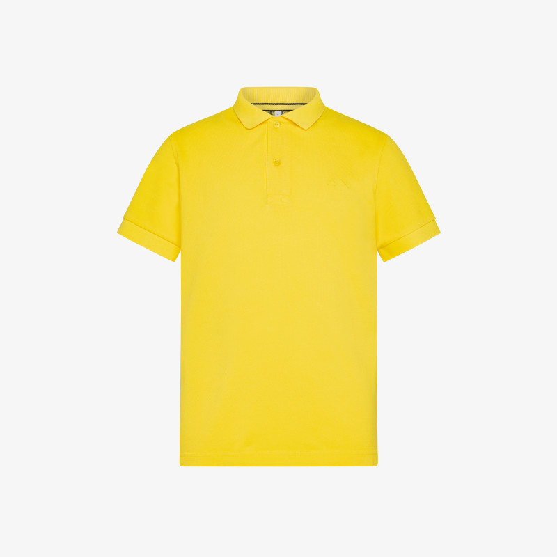 BOY'S POLO COLD DYED DETAILS EL. YELLOW