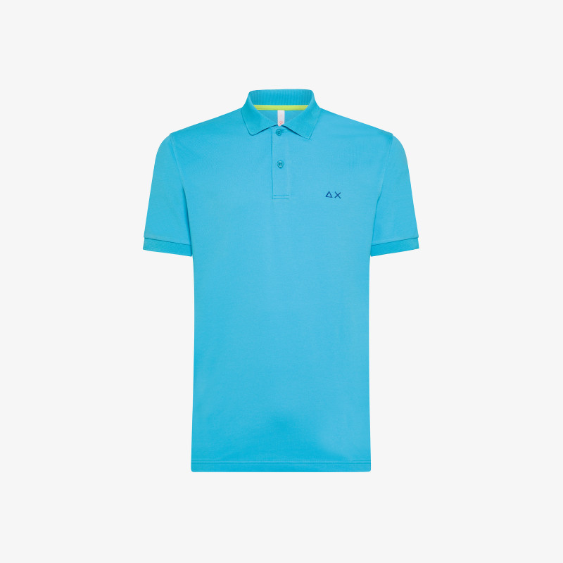 POLO SOLID REGULAR S/S TURCHESE
