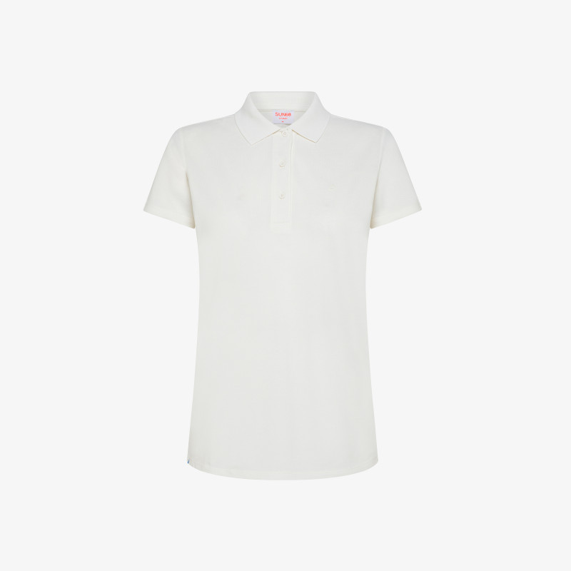 POLO COLD DYED S/S EL. BIANCO PANNA