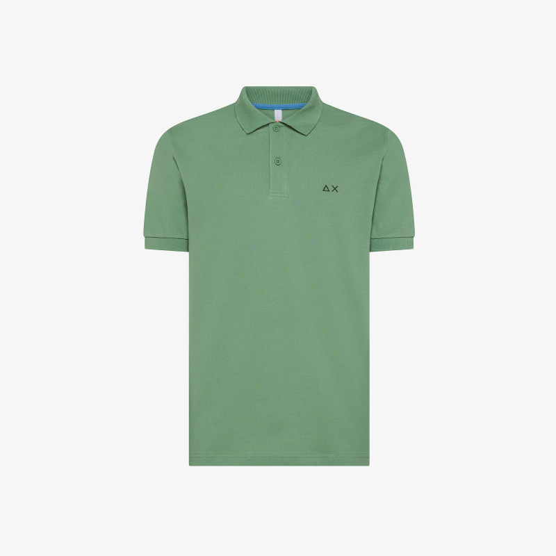 【関税&送料込】Sun 68 T-shirts and Polos Red Red Polo Shirt With Contrast Collar Underside - Man | Solid