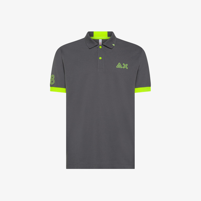 Generic Striped Polo Shirt Polo Shirt with Zipper Men's Polo