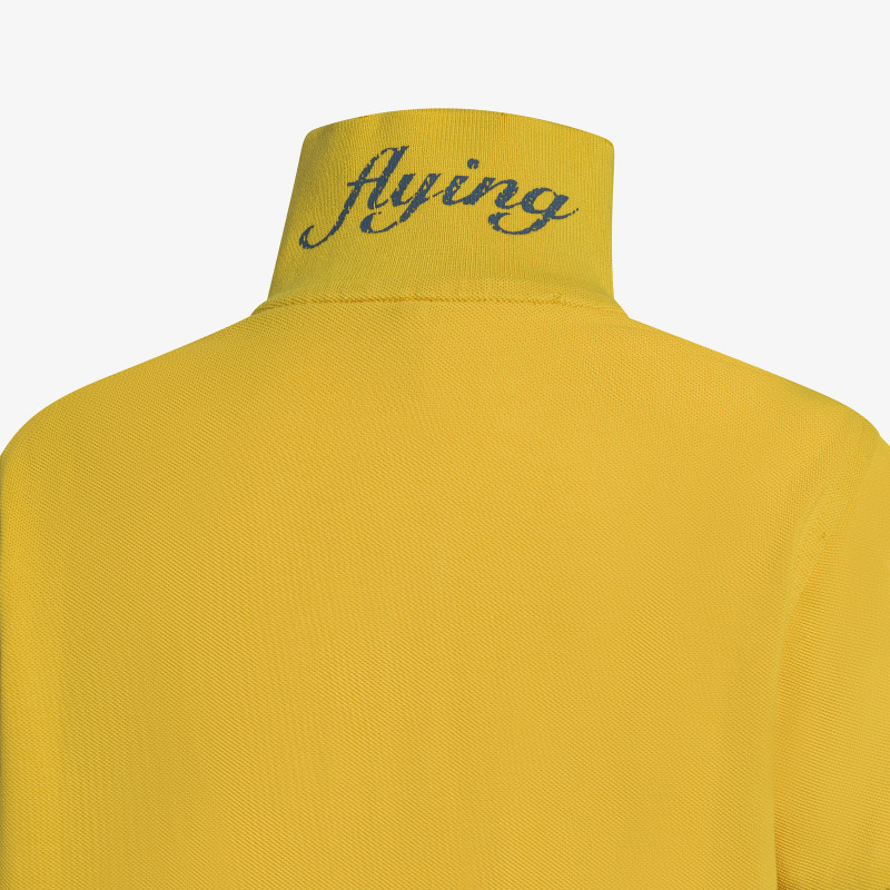 Polo in piquet di cotone giallo