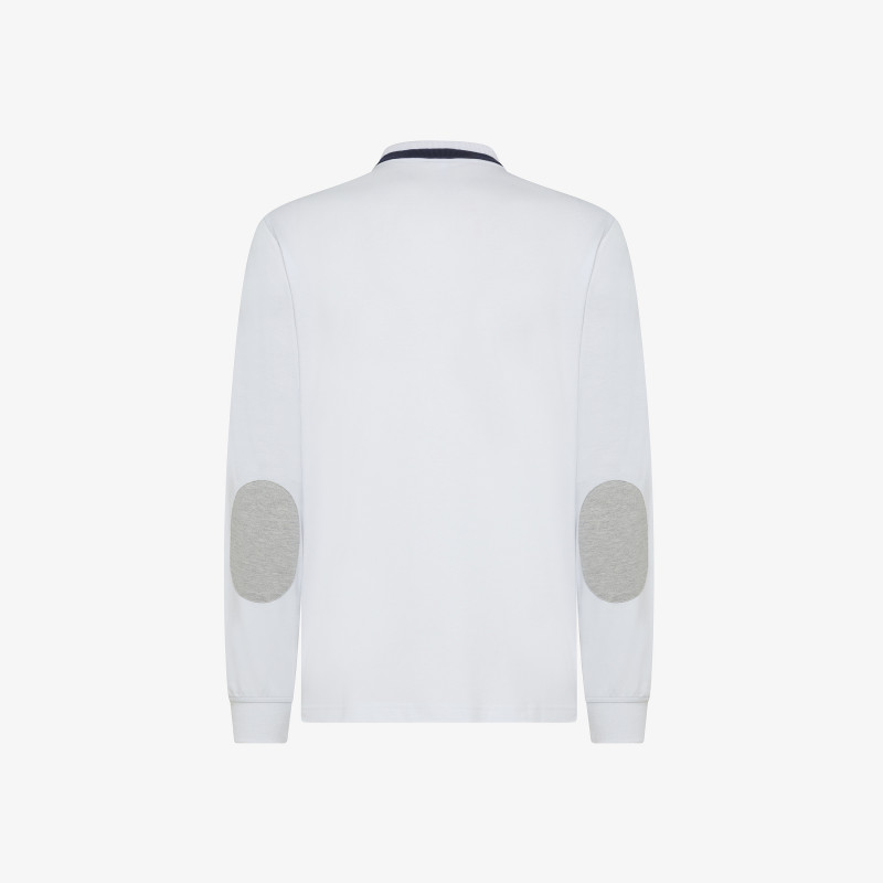 Cotton piqué polo shirt WHITE