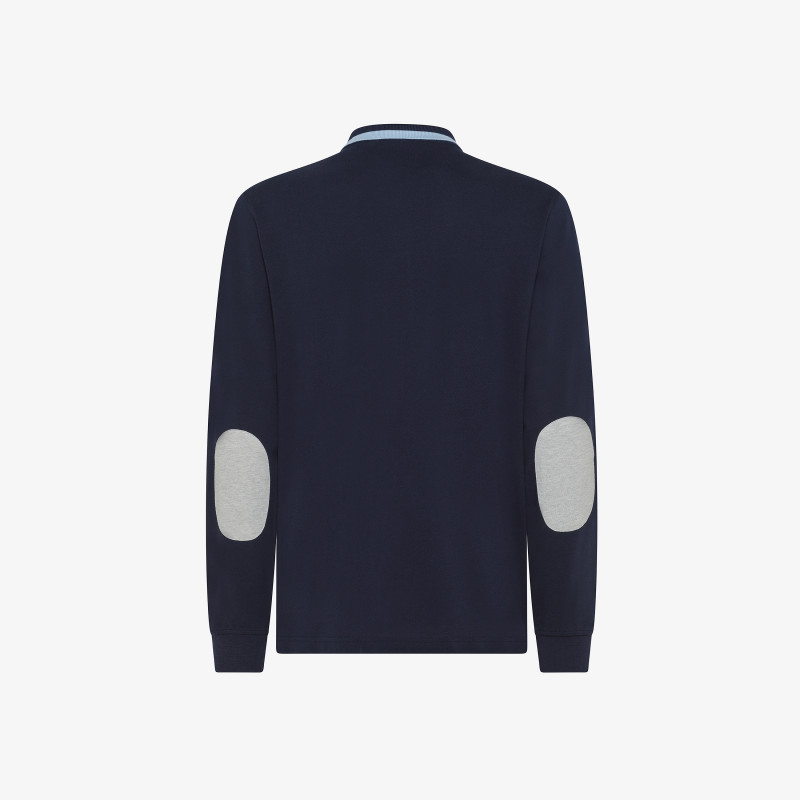 Cotton piqué polo shirt NAVY BLUE