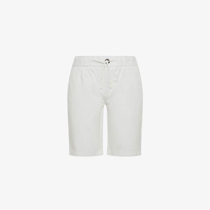 BOY'S BERMUDA COULISSE SOLID OFF WHITE