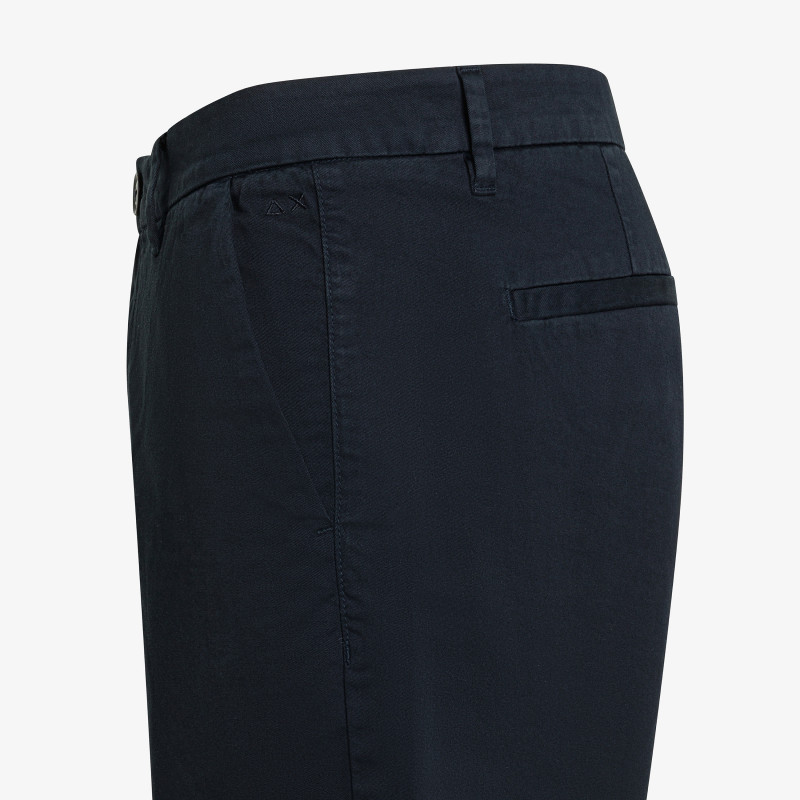 Bermuda chino in cotone blu navy
