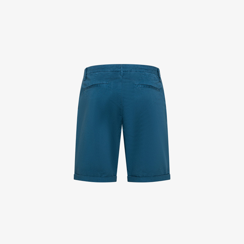 Bermuda chino in cotone avio scuro