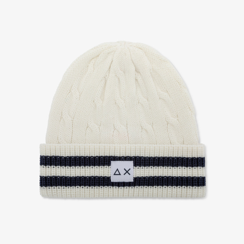 CAP CABLE KNIT OFF WHITE