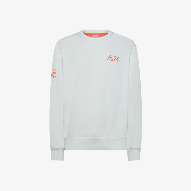 Off White Cotton Zip Sweatshirt - Man | Zip Sweaters SUN68