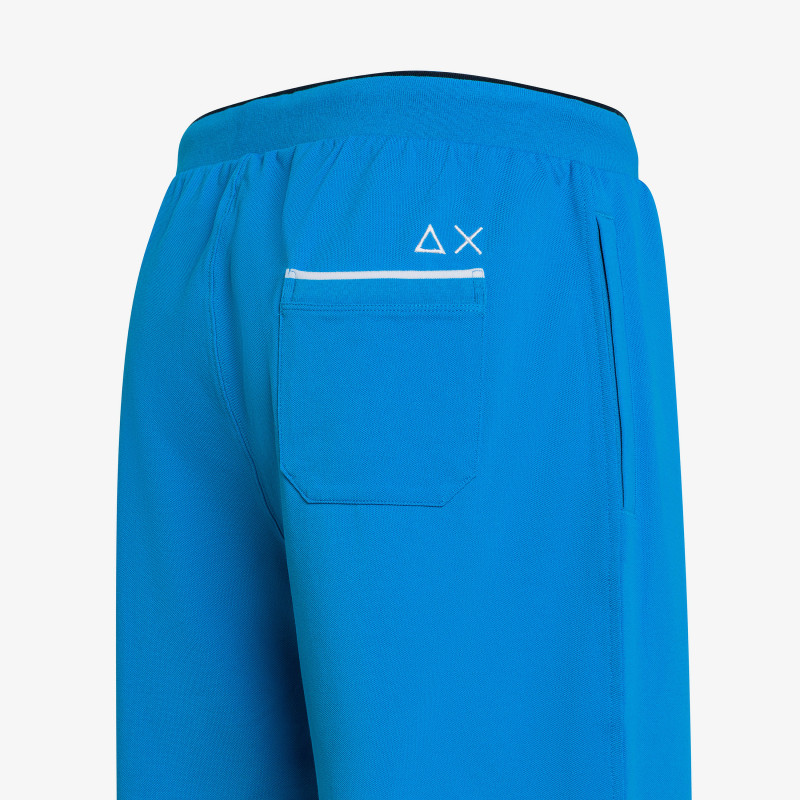 Light ottanio cotton piqué Bermuda shorts