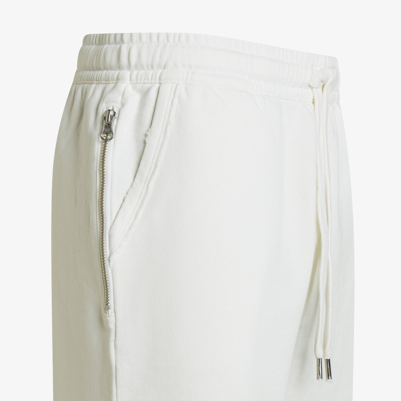Off white fleece Bermuda shorts vintage wash