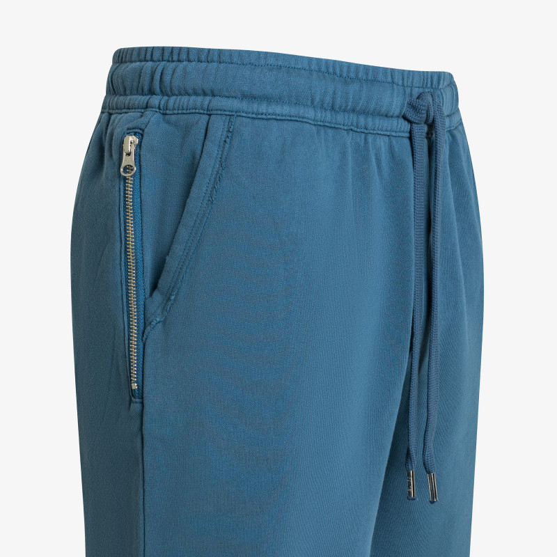 Dark avio fleece Bermuda shorts vintage wash